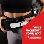 Hawk Sports 10mm Leather Weightlifting Belt - Medium