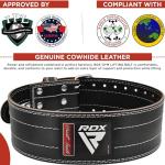 RDX 6mm Leather Weight Lifting Belt for Powerlifting