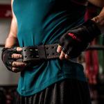 Harbinger Padded Leather Weightlifting Belt - Large Black