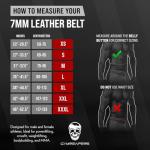 Gymreapers Adjustable Leather Weightlifting Belt