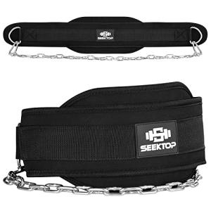 Seektop Weightlifting Dip Belt with Chain