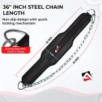 AQF Weightlifting Dip Belt with Steel Chain