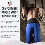 AQF Weightlifting Dip Belt with Steel Chain