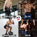 AQF Weightlifting Dip Belt with Steel Chain