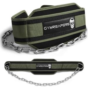 Gymreapers Heavy Duty Dip Belt with Chain
