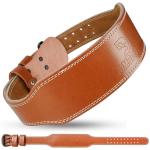 DMoose Men's Weight Lifting Belt - 4" Brown