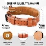 DMoose Men's Weight Lifting Belt - 4" Brown