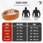 DMoose Men's Weight Lifting Belt - 4" Brown