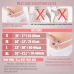 Jaffick Women's 4" Pink Leather Weightlifting Belt