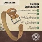 Dominion Leather Weight Lifting Belt for Powerlifting