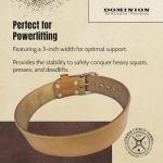 Dominion Leather Weight Lifting Belt for Powerlifting