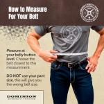 Dominion Leather Weight Lifting Belt for Powerlifting