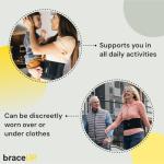 BraceUP Adjustable Back Support Brace for Pain Relief
