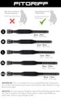 Fitgriff® Leather Weight Lifting Belt for Men & Women