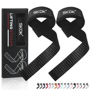 Cotton Wrist Lifting Straps with Neoprene Padding