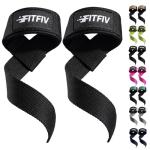 FITFIV Neoprene Lifting Straps for Weightlifting