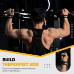 FITFIV Neoprene Lifting Straps for Weightlifting