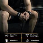 FITFIV Neoprene Lifting Straps for Weightlifting