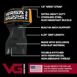 Versa Gripps Pro Wrist Straps for Weightlifting