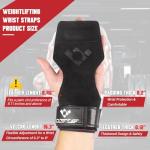 COFOF Adjustable Weight Lifting Wrist Straps (Pair)