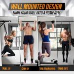 Yes4All Wall Mounted Pull Up Bar - Multi-Grip