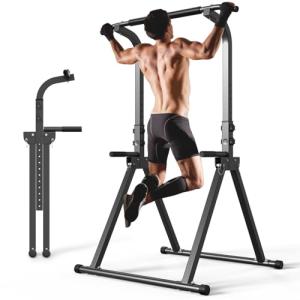 YYJO Foldable Free Standing Pull Up Power Tower