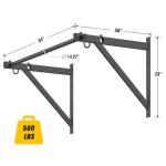 Adjustable Wall Mounted Pull Up Bar 500LBS Capacity