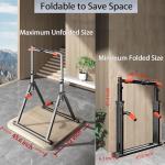 DOBESTS Adjustable Foldable Power Tower for Home Gym