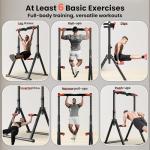 Foldable Power Tower Pull Up Bar Dip Station