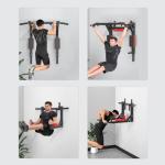 Heavy Duty Wall Mounted Pull Up Bar and Dip Station