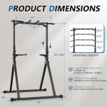 STACOO Foldable Pull Up Bar and Dip Station