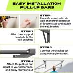 Rage Fitness Heavy-Duty Wall Mounted Pull Up Bar