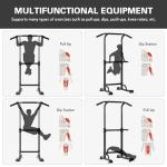 Soges Power Tower: Adjustable Pull Up & Dip Station