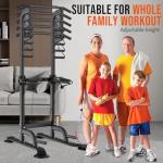 Adjustable Power Tower for Pull Ups and Dips