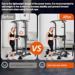Adjustable Power Tower for Pull Ups and Dips