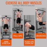 Adjustable Power Tower for Pull Ups and Dips