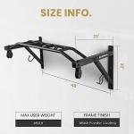 LIONSCOOL Wall Mounted Pull Up Bar with Pulley