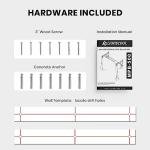 LIONSCOOL Wall Mounted Pull Up Bar with Pulley