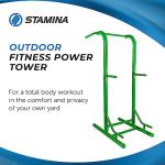 Stamina Adjustable Pull Up Bar & Dip Station