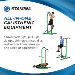 Stamina Adjustable Pull Up Bar & Dip Station