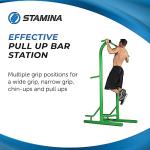 Stamina Adjustable Pull Up Bar & Dip Station