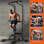SogesPower Adjustable Dip Station and Pull-Up Bar