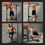 SogesPower Adjustable Dip Station and Pull-Up Bar