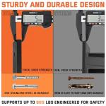 Heavy Duty Wall Mounted Pull Up Bar 600 lbs