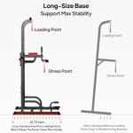 Pooboo Adjustable Power Tower for Strength Training