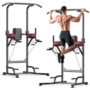 Adjustable Free Standing Pull Up Dip Station