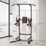 Adjustable Free Standing Pull Up Bar Station