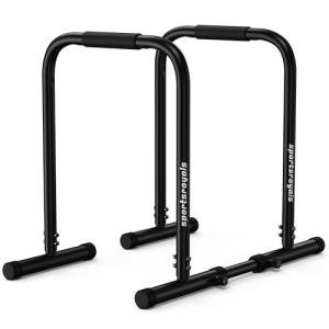 Adjustable Heavy-Duty Dip Bar Station for Home Gym