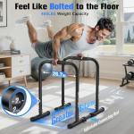 Adjustable Heavy-Duty Dip Bar Station for Home Gym