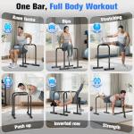 Adjustable Heavy-Duty Dip Bar Station for Home Gym